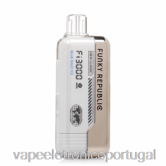 Vape Eletrônico Funky Republic Fi3000 Descartável Azul Razz Ice